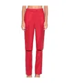 Celine Detachable Casual Pants In Red