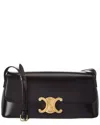 Celine Diana Leather Shoulder Bag In Black