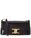 Celine Diana Leather Shoulder Bag In Black