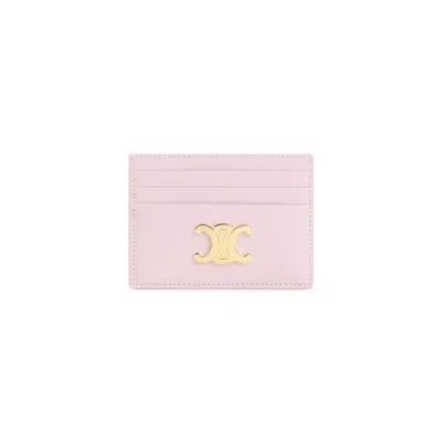 Celine Dirty Pink Triomphe Calfskin Card Holder