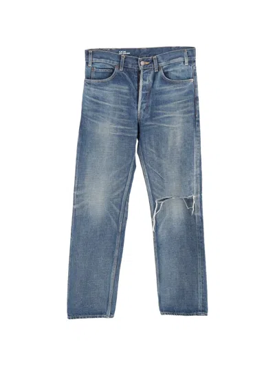Pre-owned Celine Distressed Jeans In Blue