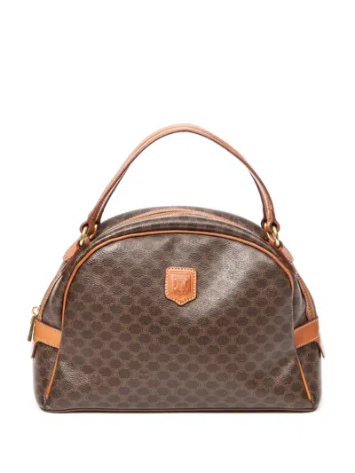 Pre-owned Celine Dome Monogram Tote Ag In Brown