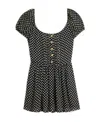 Celine Dot Printed Dress In Black