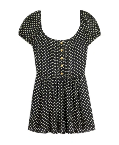Celine Dot Printed Dress In Black