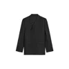 Celine Double-breasted Black Wool Blazer With Tailored Fit