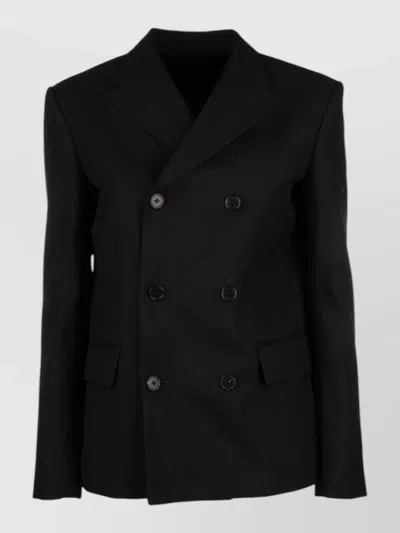 Celine Double Breasted Jacket And Matching Gilet In Black