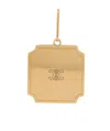 Celine Double C Carved Pendant In Yellow