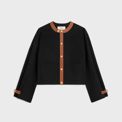 Celine Double-face Cashmere Cardigan In 38no