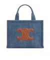 Celine Double Handle Shoulder Bag In Blue