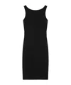 Celine Double Layer Wool Pencil Skirt In Black