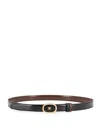 Celine Women Leather Belt In Brown