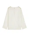 Celine Double-sided Cashmere Jacket In White
