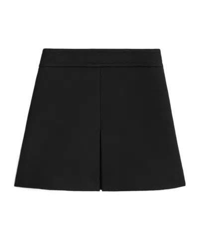 Celine Double-sided Trapezoidal Skirt In Black