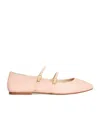 Celine Double Strap Flat Shoes In Light Pink