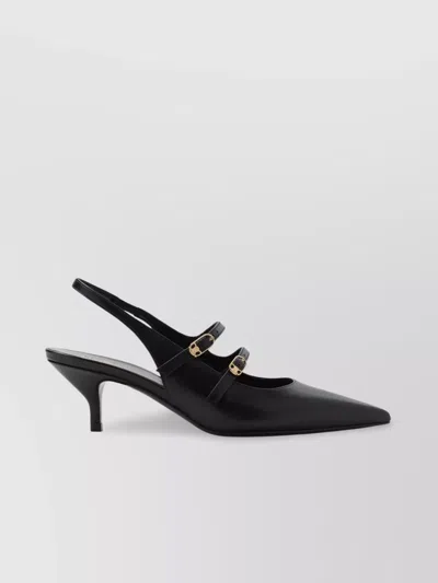 CELINE DOUBLE STRAPS POINTED TOE MULES