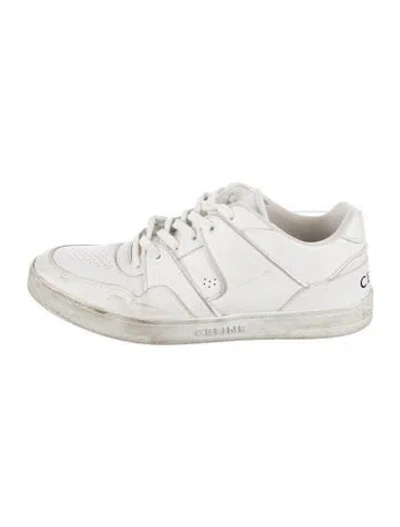 Pre-owned Celine Downtown Sneakers In White
