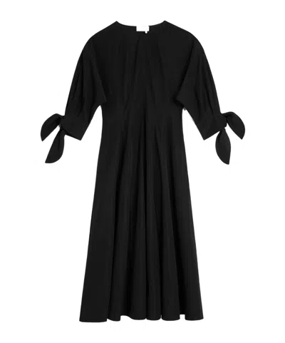 Celine Dress In Cotton Poplin In Black