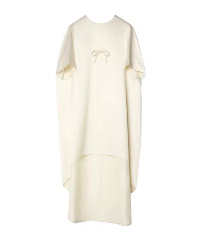 Celine Dress In Silk In Off White