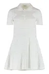 Celine Dress With Embroidered Trimmings In Cotton Batiste In White