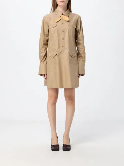 Celine Dress Woman Color Beige In Nude
