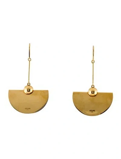 Pre-owned Celine Drop Pendulum Earrings In Multi