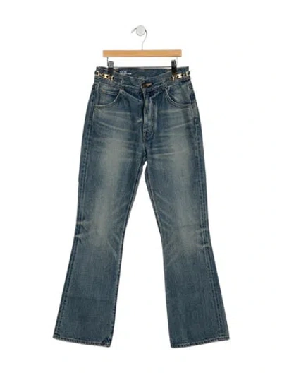 Pre-owned Celine Dylan Flared Jeans In Blue