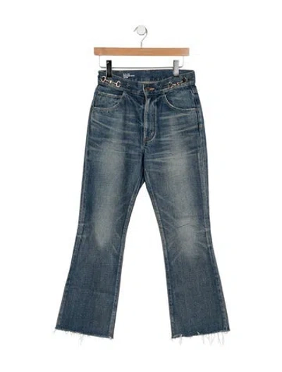 Pre-owned Celine Dylan Flared Jeans In Blue