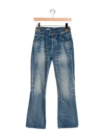 Pre-owned Celine Dylan Straight Leg Jeans In Blue