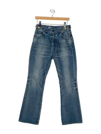 Pre-owned Celine Dylan Wide Leg Jeans In Blue