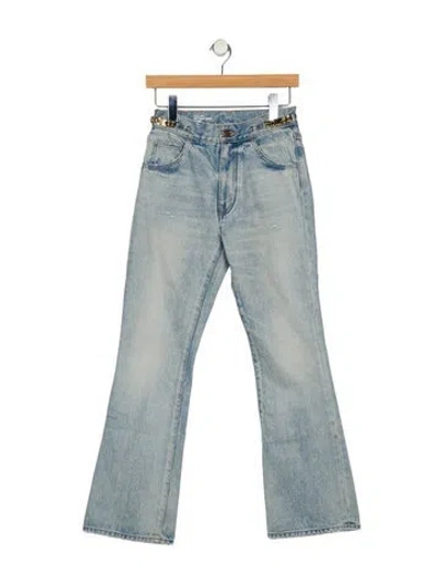 Pre-owned Celine Dylan Wide Leg Jeans In Blue