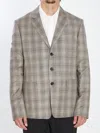Celine Ebene Ivoire Grey Wool Veste Junior Demi-plastron Jacket In Gray