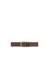Celine Eden Oversized Vintage Belt In Brown