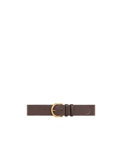 Celine Eden Oversized Vintage Belt In Brown