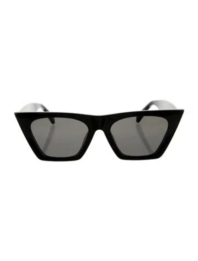 Pre-owned Celine Edge Wayfarer Sunglasses In Black