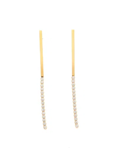 Celine Céline Edwige Rhinestone Earrings In Gold