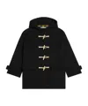 Celine Egg-shaped Duffle-coat In Double Face Cashmere In Black