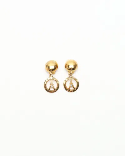 Celine Céline Eiffel Tower Clip-on Earrings