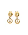 Celine Céline Eiffel Tower Dangling Clip-on Earrings In Pattern