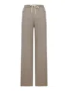 Celine Elastic Waist Casual Pants In Brown