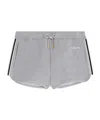 Celine Elastic Waist Shorts In Gray