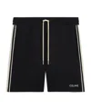Celine Elastic Waist Sports Shorts In Black