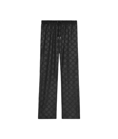 Celine Elastic Waist Track Pants In Black