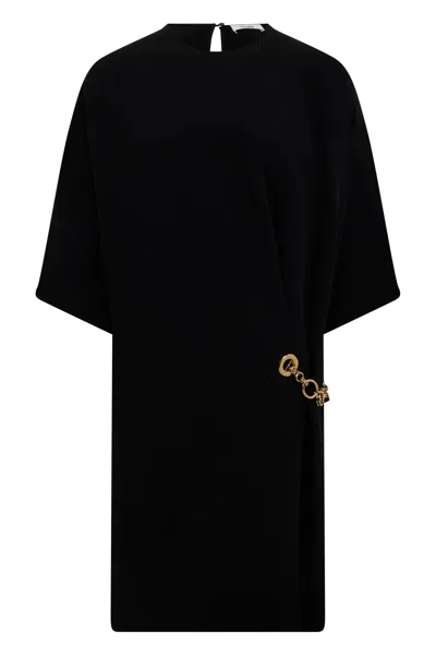 Celine Elegant Long Dress With Wallet - Size 38 In Black