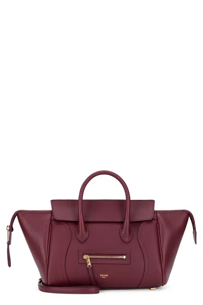 Celine Elegant Mini Handbag In Red