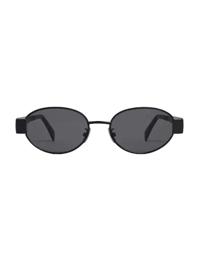 Celine Elegant Mini Metal Sunglasses With International Fit In Black