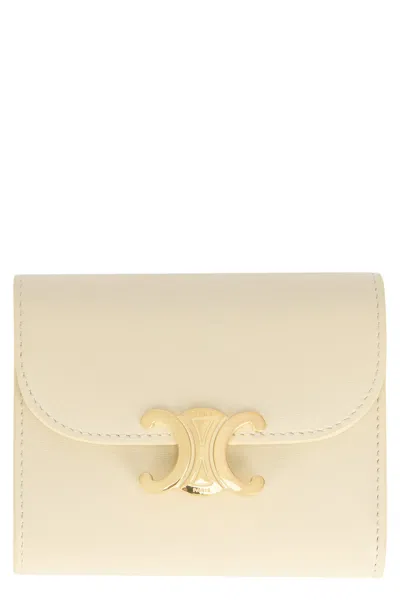 Celine Elegant Mini Wallet For Everyday Use In Neutral