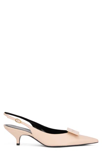 Celine Kitten Heel Slingback Heel In Multi