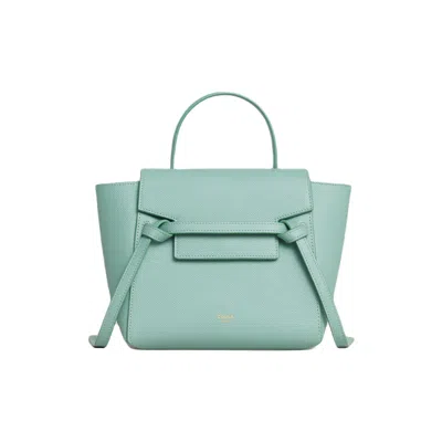 Celine Elegant Top-handle Handbag In Ice Mint For Women In Tan