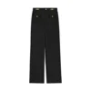 Celine High-waisted Casual Pants In Black