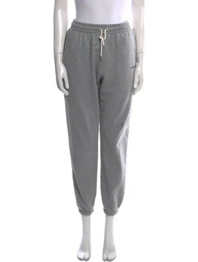 Pre-owned Celine Embroidered Accent Sweatpants In Gray